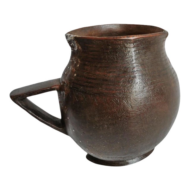 Tribal African Vintage Village Pitcher For Sale