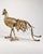 Mid 20th Century Vintage Japanese Gold-Tone Metal Rooster Sculpture For Sale - Image 5 of 6