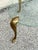 Glass 1970s Brass Glit Side Table in the Style of p.e. Guerin For Sale - Image 7 of 8
