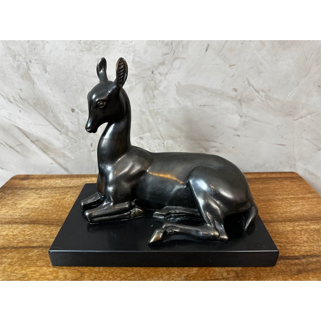 Bronze Doe from Rochard, 1930 For Sale - Image 4 of 9