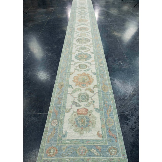 Turkish Oushak Runner Rug 2'8" x 20'6" #17495 Explore a curated collection of hallway runners, wool rugs, and handmade...