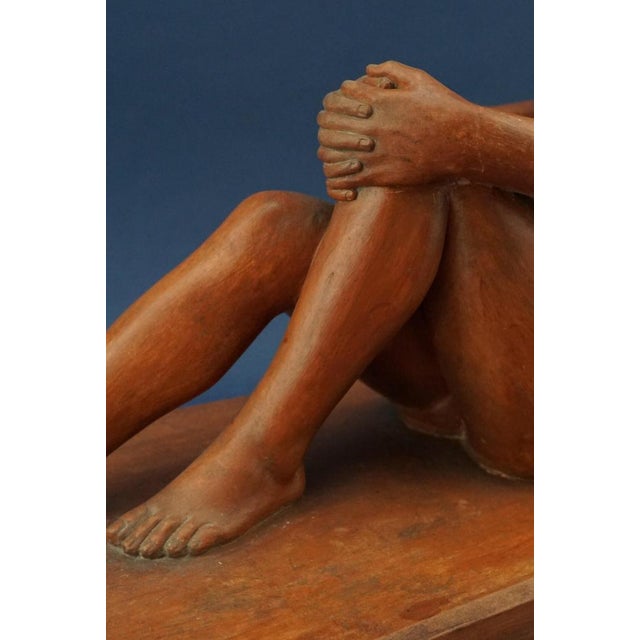 Lucien Charles Edouard Alliot, Art Nouveau Female Nude, Early 1900s, Terracotta For Sale - Image 18 of 18