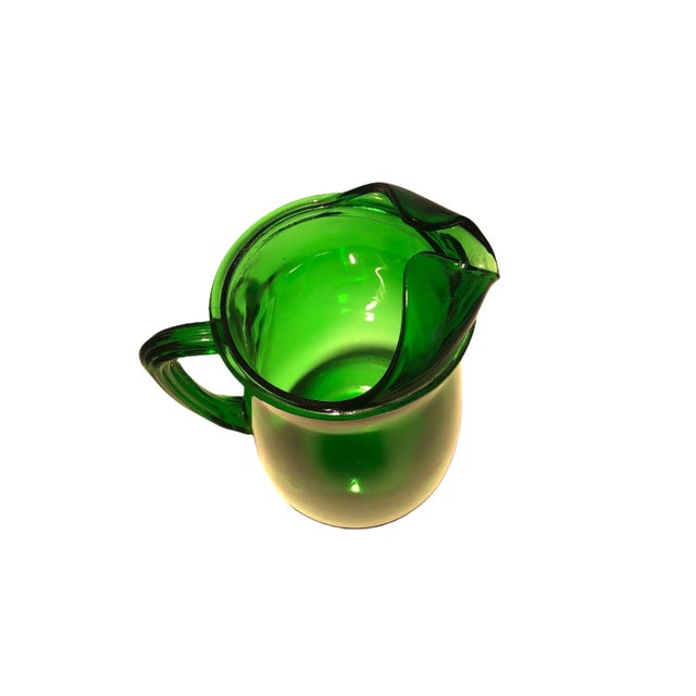 1960s Vintage Spring Green Anchor Hocking Pitcher For Sale - Image 5 of 8