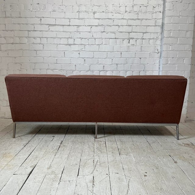 Mid 20th Century Florence Knoll Sofa in Need of Restoration For Sale - Image 5 of 13