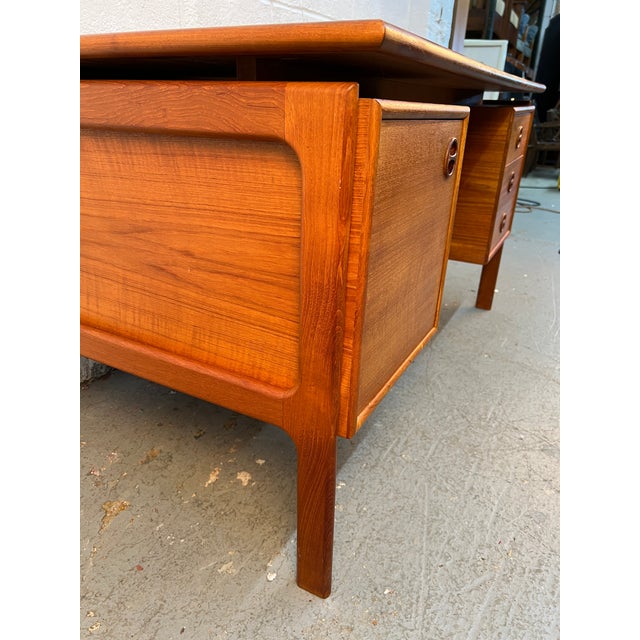 Mid-Century Teak Executive Desk by Art Furn of Denmark For Sale - Image 10 of 17