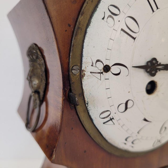Biedermeier Mantel Clock in Wood with Double Chime, Germany, 1840 For Sale - Image 13 of 18
