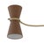 Mid-Century Modern Regina Andrew Gable Linear Chandelier, Antique Natural Brass with Russet Shade For Sale - Image 3 of 6