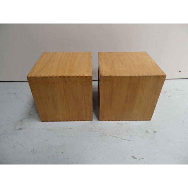 Vintage Cube Side Tables, 1960s, Set of 2 For Sale - Image 4 of 13