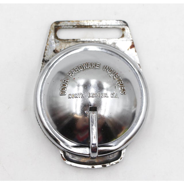 Mid 20th Century Chrome Door Hardware Industries Apartment Door Peephole For Sale - Image 4 of 5