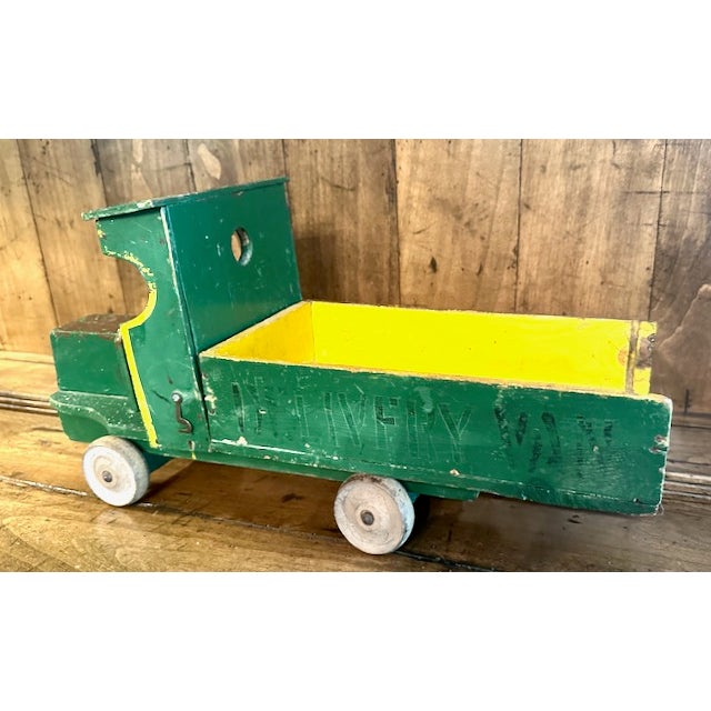 Vintage English Wooden Toy Truck For Sale In Charlotte - Image 6 of 10