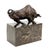 Art Deco Style Brown Patinated Bronze Bull Sculpture For Sale - Image 6 of 8