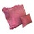 Silk Taffeta European Square in Rose With Coordinating Smaller Pillow For Sale