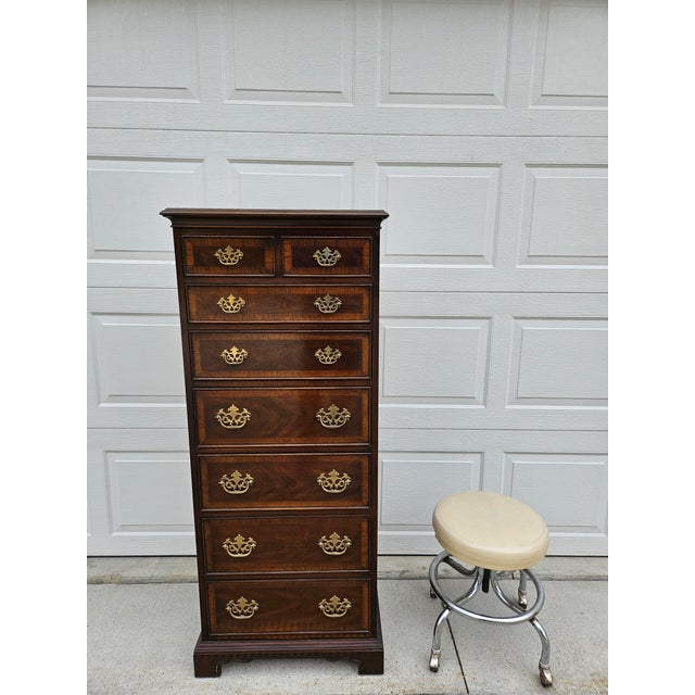 Mahogany Chippendale Seven Drawer Lingerie Chest - Drexel For Sale - Image 10 of 10