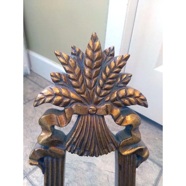 Vintage Gilded Wood Picture Easle For Sale - Image 6 of 8