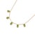 Natural Peridot August Birthstone Necklace | Minimalist Style Dangling Necklace For Sale - Image 4 of 4