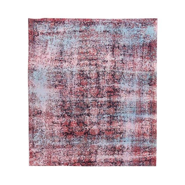 Mid 20th Century Vintage Overdyed Rug For Sale