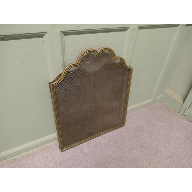 Vintage Italian Folding Brass Fire Guard, 1930 For Sale - Image 6 of 7