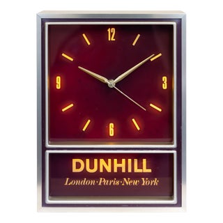 Vintage Clock from Dunhill, 1970s For Sale