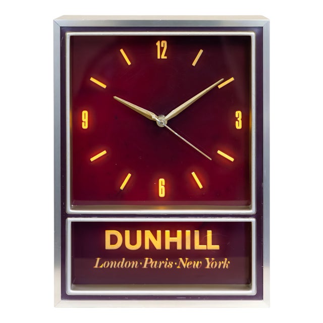 Vintage Clock from Dunhill, 1970s For Sale