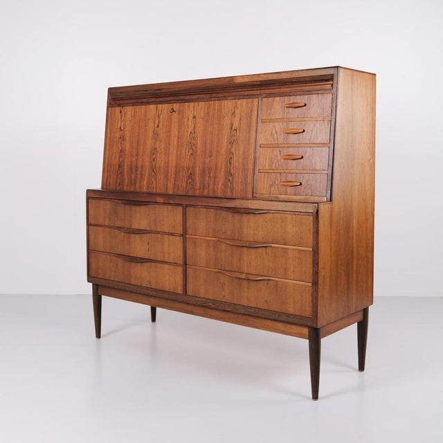 Secretary in Rosewood by Erling Torvits, 1960s For Sale - Image 11 of 17