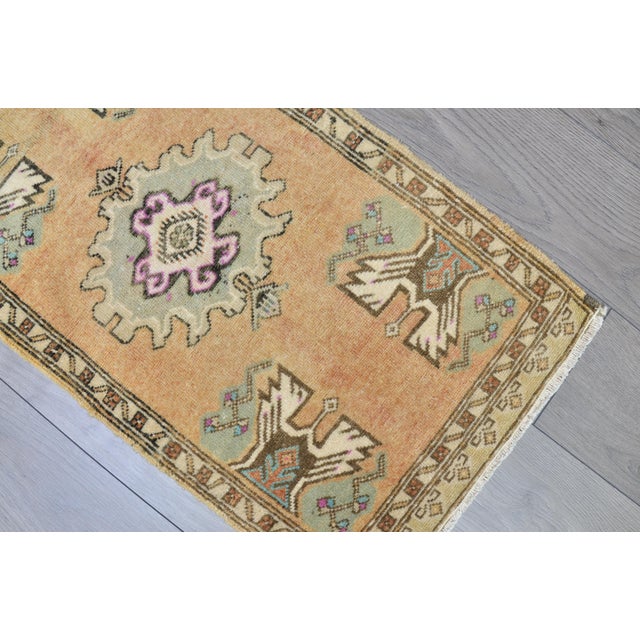 1960s Kursish Small Tribal Carpet For Sale - Image 5 of 6