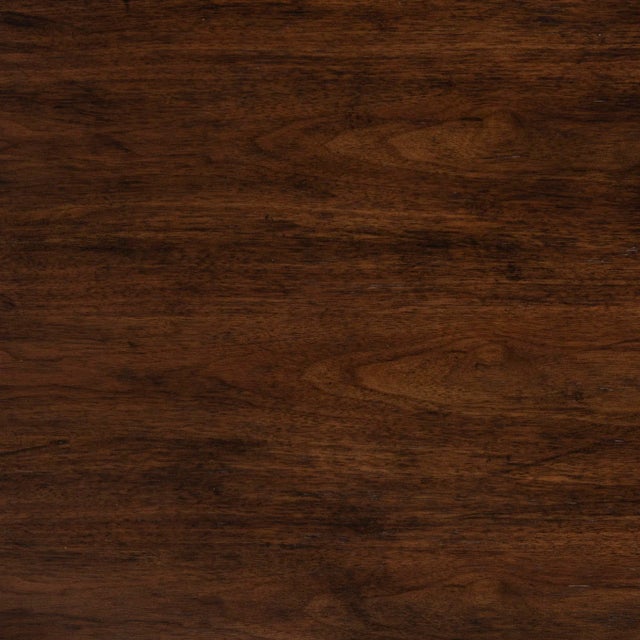 One Drawer Desk in Walnut & Gold For Sale - Image 10 of 11