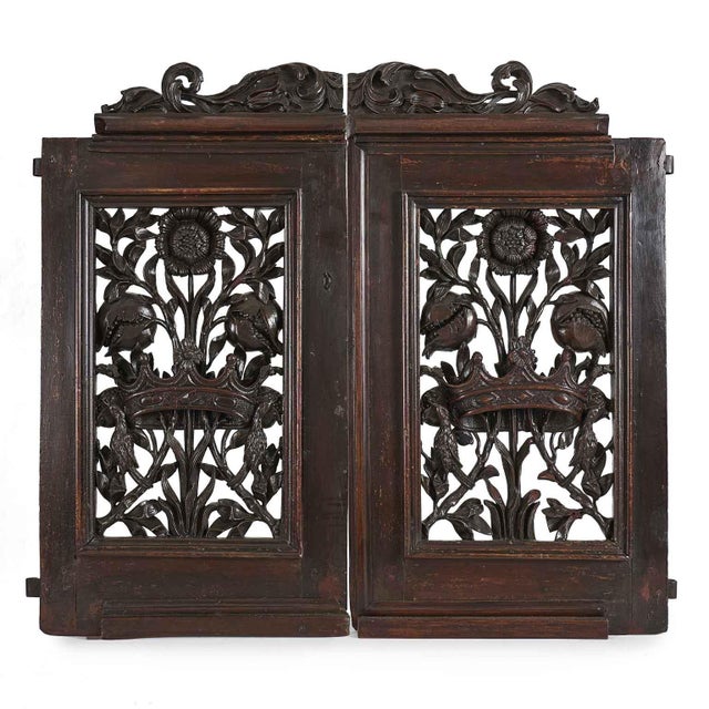 Carved Wooden Gate by Bottega Lombarda, 18th Century For Sale - Image 5 of 10