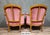 Wood Louis XV Style Cabriolet Armchair in Carved Wood and Pink Velvet For Sale - Image 7 of 10