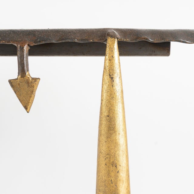 Metal Console by Jean-Jacques Argueyrolles, France, 1990s For Sale - Image 7 of 10
