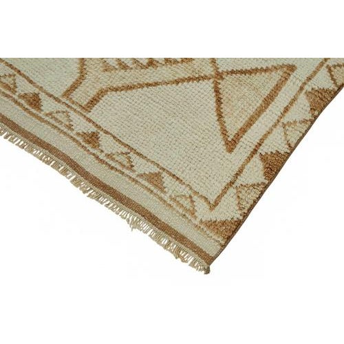 Bohemian Beige Runner Rug For Sale - Image 4 of 7