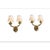 Vintage French Empire Hollywood Regency Style Brass Double Arm Wall Sconces, 1940s, Set of 2 For Sale - Image 16 of 16