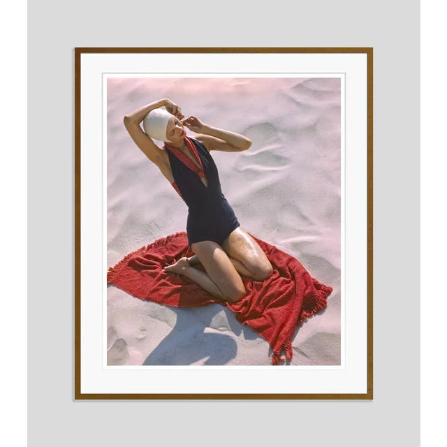 Girl On The Beach 1947 by Toni Frissell Beachwear fashion shoot, 1947 Antoinette Frissell Bacon (March 10, 1907 – April...