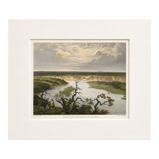 Fort Duncan & Eagle Pass Texas Original Steel Engraving, by Smillie, C. 1860 For Sale