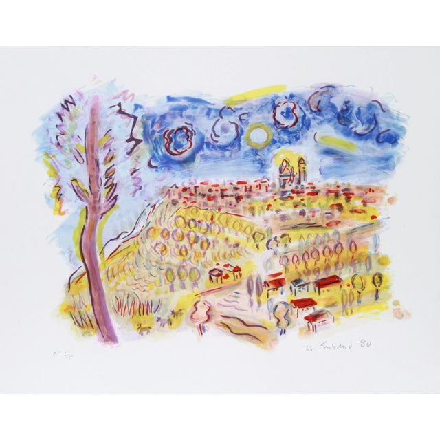 Impressionist Wayne Ensrud, Urbino, Lithograph For Sale - Image 3 of 3