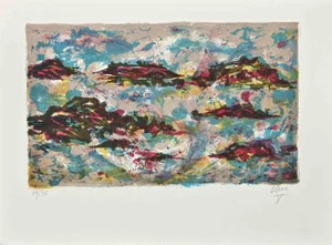 Claude Cléro, Abstract Composition, Original Etching, 1970s