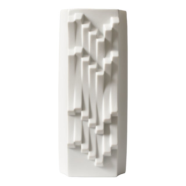 Archais White Porcelain Vase by Heinrich Fuchs for Hutschenreuther, 1970s For Sale