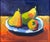 A rare offing of a beautifully colored oil on linen still life of pears on a plate by William B. Hannum 1947 - 1998 a well...