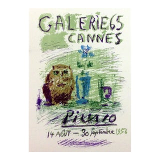 Picasso Lithograph 78 Galerie 65 Cannes Art in Posters For Sale