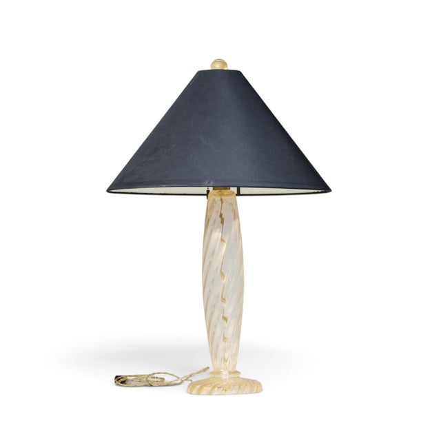 Mid 20th Century John Hutton for Donghia Ondoso Mid Century Murano Glass Lamp - Pair For Sale In Chicago - Image 6 of 9