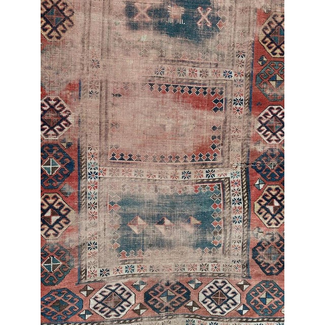 Vintage Distressed Kazak Rug For Sale - Image 4 of 18