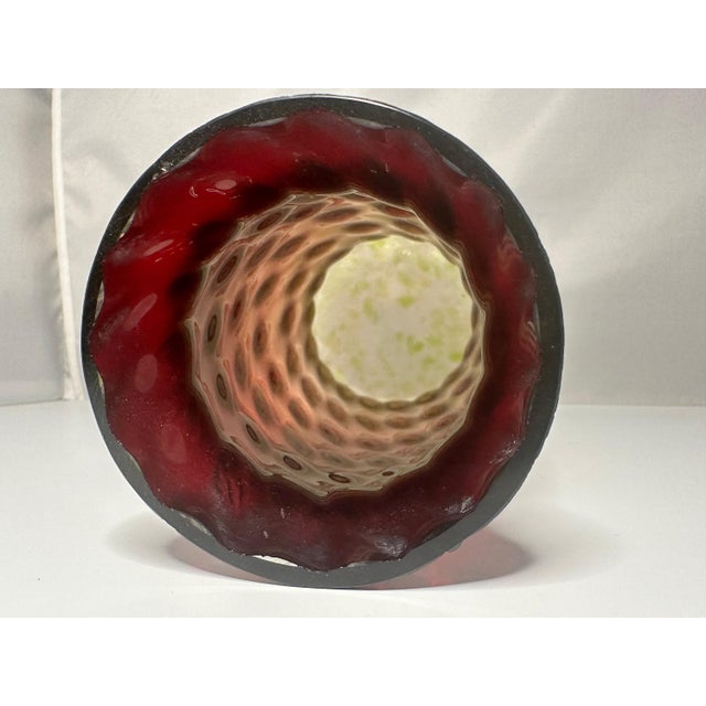 Early 20th Century Rindskopf Iridescent Art Glass Vase: Pepita Honeycomb, c. 1900 For Sale - Image 5 of 10