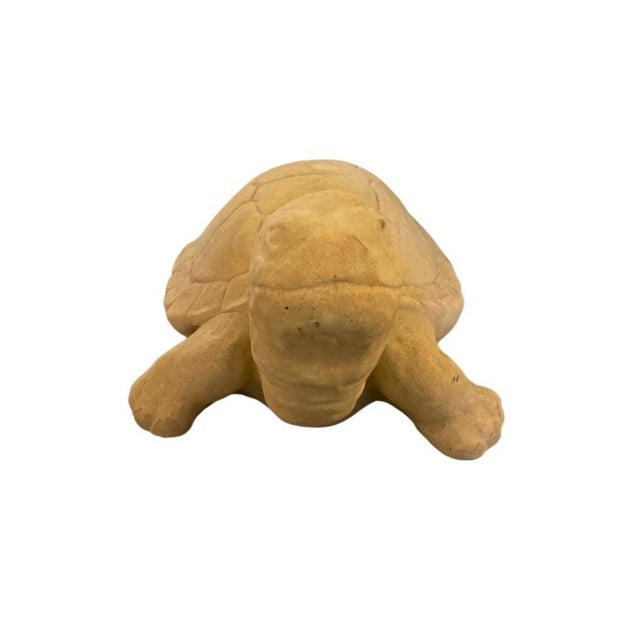 Vintage Cast Stone Turtle Garden Statue For Sale In West Palm - Image 6 of 12