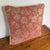 Late 20th Century Late 20th Century Red and Gold Floral Jacquard Pillow With Twisted Rope Cord For Sale - Image 5 of 8