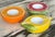 Glass Vintage Cermamic Fruit Motif Tealight Candle Holders - Set of Three For Sale - Image 7 of 16