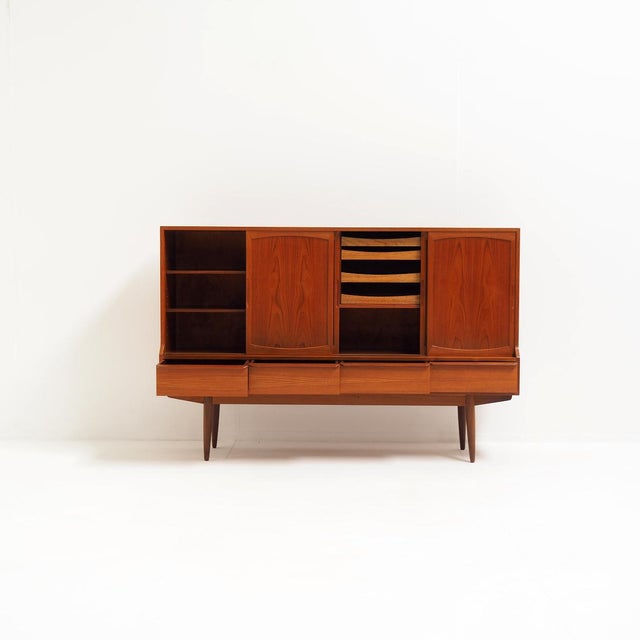 1960s Danish Highboard by Henning Kjærnulf for Vejle Mobelfabrik, 1960s For Sale - Image 5 of 16