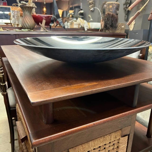 Modern Art Abstract Plate Center Steel Sphere For Sale - Image 12 of 13