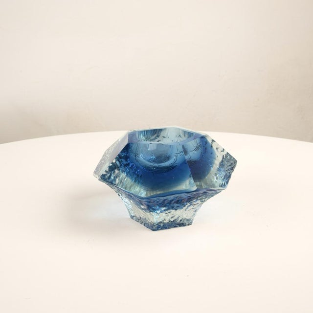 Sculptural Murano Glass Ashtray from Gianfranco Mandruzzato, 1960s For Sale - Image 4 of 15