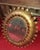 Sunburst Mirror in Gilt Metal with Leaf Decoration Work, 1960s For Sale - Image 4 of 6