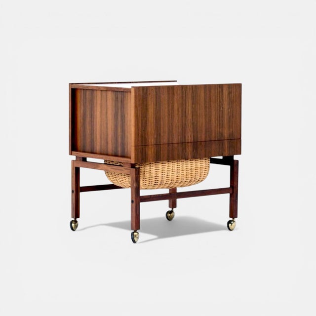 Rosewood Bar Trolley from Erling Torvits, Denmark, 1960s For Sale - Image 14 of 14