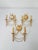 Gold Vintage Italian Wall Lights in Gold Plated Brass from Gaetano Sciolari, 1960s, Set of 3 For Sale - Image 8 of 8